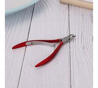 HUSHUI Forbici Per Unghie In Acciaio Inossidabile, Rifinitore Professionale Per Pelli Morte Con Super Incisivo Per La Rimozione Del Callo Delle Pippe, Manico Ergonomico Antiscivolo (Rossa)