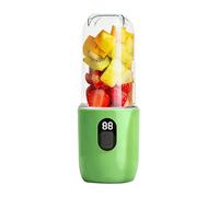 HUSHUI Frullatore Portatile da 500 Ml Spremiagrumi Ad Alta velocità Verde Chiaro per Materiale ABS Sicuro per Viaggi a Casa