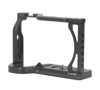 HUSHUI Gabbia per Fotocamera per A6700 con Supporto per Slitta Fredda e Interfacce Versatili per la Fotografia Professionale Lega di Alluminio Leggero 210 G