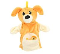 HUSHUI Giocattoli con Marionette da Dito, Bambole con Marionette a Mano con Animali con Colori Vivaci per Raccontare Storie, Cantare e Dare da Mangiare Ai Bambini (Cane Giallo)