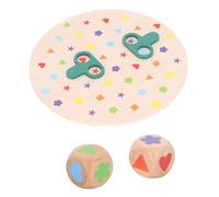 HUSHUI Giocattoli di Abbinamento di Forme per Bambini Gioco Educativo Interattivo in Legno per Migliorare la Coordinazione Occhio-mano e le capacità di Pensiero Logico