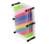 HUSHUI Giocattolo da Tavolo 3D Pin Art Colorato e Creativo per Divertimento Educativo per Bambini e Adulti, Migliora L'immaginazione con Modelli Incredibili, 17,8 X 12,5 Cm (#2)
