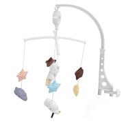 HUSHUI Giocattolo di Peluche Multifunzionale con Campanella per Lettino Musicale per Bambini da 0 a 1 Anno Intrattenimento e Aiuto per Dormire 49x42 Cm (Orsa)