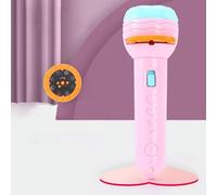 HUSHUI Giocattolo Educativo con Torcia per Proiettore per Bambini, per Un Divertimento Senza Fine al Buio, 3 Modelli di Animali, Materiale ABS, Regalo di Compleanno Perfetto (Modello Rosa con 80