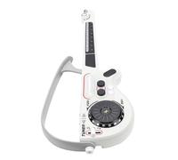 HUSHUI Giocattolo Intelligente Senza Corde per Chitarra Elettrica per Bambini con Giradischi DJ e Luci a LED per Bambini Dai 3 Anni in su (Grigio)