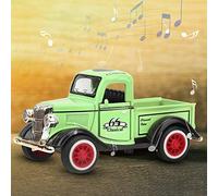 HUSHUI Giocattolo per Camioncino in Lega, Auto con Luce Sonora Resistente Agli Urti per Bambini, Rosso Giallo Verde, Ideale Come Regalo da Collezione, 11 * 5,7 * 5 Cm (Verde)