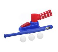 HUSHUI Giocattolo per Lanciare Baseball per Bambini, Lanciatore di Baseball Durevole, Esercitarsi nelle abilità di Colpire, Il Set Include Mazza e Palline, Adatto a Partire dai 3 Anni (777-609)