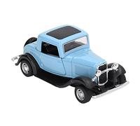 HUSHUI Giocattolo Pullback Vintage in Lega Modello di Auto Classica 1:32 con Porte Apribili per la Ricreazione e L'istruzione 12,8 X 5 X 5 Cm (Blu)