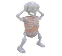 HUSHUI Giocattolo Scheletro Danzante Luminoso Decorazione Divertente con Suono per Ragazzi e Bambini in Spazi Scarsamente Illuminati - 15x6x22 Cm