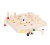 HUSHUI Gioco da Tavolo per Bambini con Memoria in Legno, Gioco Educativo di Abbinamento con Memoria a Colori, Migliora le capacità Cognitive con Materiale in Tiglio