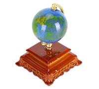 HUSHUI Globo del Mondo in Miniatura Accessori Decorativi per il Globo della Casa delle Bambole per Scene della Casa delle Bambole Dimensioni 2,7x4 Cm Realizzato in Plastica