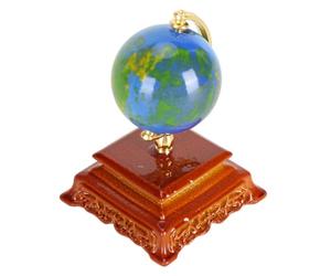 HUSHUI Globo del Mondo in Miniatura Accessori Decorativi per il Globo della Casa delle Bambole per Scene della Casa delle Bambole Dimensioni 2,7x4 Cm Realizzato in Plastica