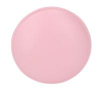 HUSHUI Gomitiera rotonda per unghie, in pelle sintetica in memory foam, facile pulire, impermeabile, confortevole, per nail art (rosa)