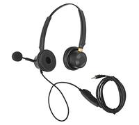 HUSHUI H600D-2.5-MV Cuffie per Servizio Clienti con Microfono per la Riduzione del Rumore, Comodo Design Binaurale per Call Center, Materiale ABS, 1 unità