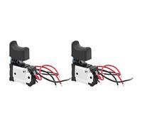 HUSHUI Interruttore a Grilletto per Utensile Elettrico 2 Pezzi Pulsante di Controllo della velocità Universale per Accessori per Trapano a Mano Elettrico, velocità Regolabile, 7,2-24 V in Plastica e