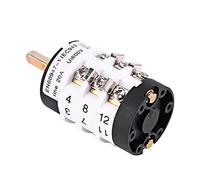 HUSHUI Interruttore Avanti e Indietro da 20 A per Smontagomme per Auto, Strumento di Controllo Motore Durevole, Compatibile con 220 V/380 V, Adatto A Tutti gli Smontagomme