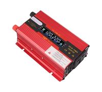 HUSHUI Inverter a Onda Sinusoidale Modificata da 420 W con Funzioni di Sicurezza e Display LCD per Veicoli in Campeggio da Viaggio da 12 V a 220 V (Rossa)