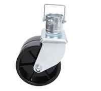 HUSHUI Jack per Rimorchio, Design a Doppia Ruota 6 Pollici, capacità di Carico di 2.000 Libbre, con Perno di Sicurezza per Barca, Campeggio, Tubo per Jack per Rimorchio 2 Pollici