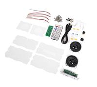 HUSHUI Kit Altoparlante Bluetooth Fai-da-te Set Amplificatore Musicale Portatile Compatto per Uso Domestico Ed Esterno Acrilico 6W (Lampada ad acqua corrente a comando vocale)