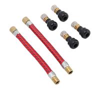 HUSHUI Kit di Estensione dello Stelo della Valvola del Pneumatico Perdita di Perdita 4 Valvole di Pneumatici Dritti con 2 Estensioni dello Stelo della Valvola del Pneumatico per