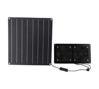HUSHUI Kit di Ventola di Scarico Solare 12V da 20 W Ventola del Pannello Solare con Controllo Dell'interruttore per la Casa per Animali Domestici di Pollaio Esterno