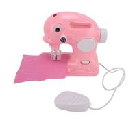 HUSHUI Kit Fai da Te Elettrico Portatile Giocattolo per Macchina da Cucire per Bambini per Ragazze Dimensioni Compatte 15,5x8 Cm (Rosa)