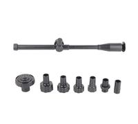 HUSHUI Kit Fontana Multifunzione per Acquario, 2 Effetti di Flusso d'Acqua 6 Interfacce Pompa, con Materiale Plastico di Alta qualità, per Grande Acquario con Stagno e Giardino