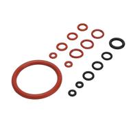 HUSHUI Kit Guarnizioni O Loop per Macchina da caffè, Guarnizioni in Silicone Grandi e Piccole per la Sostituzione, Nere e Rosse (15 pezzi)