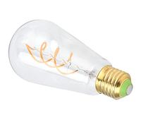 HUSHUI Lampadina a Filamento Dimmerabile E27 a Luce Calda 4W Design retrò per Illuminazione Interna Soggiorno 5,5x2,6 Pollici (Chiara)