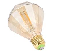 HUSHUI Lampadina a Filamento LED E27 4W Lampada Vintage Dimmerabile a Luce Calda per Decorazioni Domestiche e Illuminazione per Interni Design in Vetro (Oro)