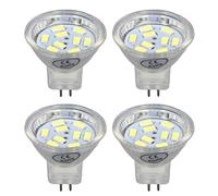 HUSHUI Lampadina LED MR11 Faretto a Risparmio Energetico da 3 W per Lampada da Paesaggio 4 Pezzi Design Durevole (Bianco freddo)