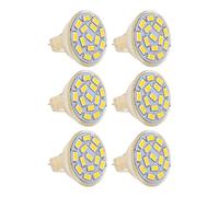 HUSHUI Lampadine LED GU4 270LM Luce Soffusa a Risparmio Energetico 6 Pezzi per Casa Soggiorno Camera da Letto 12V 1,4 Pollici (Luce calda)
