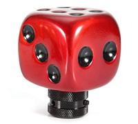 HUSHUI Leva del Pomello del Universale con Design Elegante per la Modifica Dell'auto - Resina Resistente Pressofusa a Freddo - Disponibile in Nero, Rosso, Arancione (Rossa)