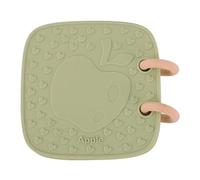 HUSHUI Libro in Silicone per Bambini, Modello di Frutta, Doppio Lato, Giocattolo in Silicone per Bagnetto 0 a 6 Anni, Educazione Precoce (Verde pisello)