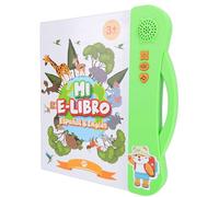 HUSHUI Libro Interattivo di Apprendimento con Audio Audio Spagnolo Inglese Esperienza Bilingue Divertente per i Primi Studenti