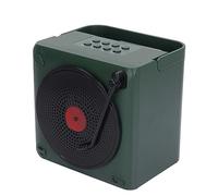 HUSHUI Macchina per Karaoke con Doppio Microfono, Altoparlante Bluetooth Portatile per Cantare e Divertirsi a Casa o Alle Feste, Batteria da 2400 MAh, Materiale ABS (Verde)
