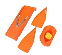 HUSHUI Mandolina Tagliaverdure Manuale con Lama a V per Preparazioni Rapide e Sicure di Frutta e Verdura con Protezione per le Mani