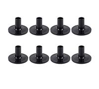 HUSHUI Manicotti per Piatti per Batteria, Manicotti per Piatti in Plastica Nera Resistente Che Migliorano il Suono, Design Lungo 8 Pezzi per un Facile Utilizzo