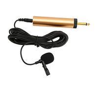 HUSHUI Microfono Lavalier Omnidirezionale con Cavo da 16,4 Piedi Microfono Portatile con Clip Cablata per la Registrazione di Interviste e Presentazioni Lega di Alluminio PVC