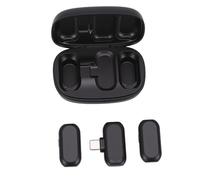 HUSHUI Microfono Lavalier Wireless con Riduzione del Rumore AI e Audio HiFi per Streaming All'aperto e Vlogging, Confezione da 2
