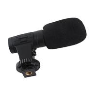 HUSHUI Microfono MIC 06 Mini Microfono Compatto per Conferenze Dal Vivo e Video Vlog, Materiale ABS da 3,5 Mm, Riduzione del Rumore, Spugna Antivento