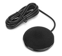 HUSHUI Microfono USB per Conferenze, Microfono da Tavolo Durevole per Riunioni Professionali Online, Compatibile con PC e Laptop, Colore Nero, 1 unità