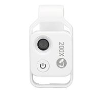 HUSHUI Microscopio per Telefono LED 200X con CPL per Oggetti Riflettenti Fotocamera per Microscopio Tascabile in Materiale per Utenti IOS/ (#2)