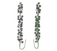 HUSHUI Mini Bouquet Decorativo Lungo per Casa delle Bambole 1:12, per Decorazioni da Sogno per Scene da Giardino, Rose Rosse/rosa/gialle/viola, Resina e Filo, 1 unità (rosa viola)