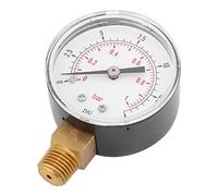 HUSHUI Mini Manometro a Bassa Pressione 0-15 Psi Strumento di Misurazione di Precisione per Acqua Olio Combustibile Connessione 1/4" BSPT