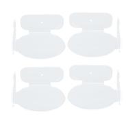 HUSHUI Mini Mensola Angolare Circolare, Mensola Salvaspazio per Montaggio a Parete con Staffe Regolabili per Baby Monitor Telecamera di Sicurezza Router WiFi Piccolo Altoparlante (Trasparente)