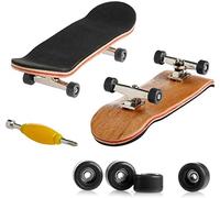 HUSHUI Mini Tastiera, Dita Professionali Skateboard Legno d'Acero assemblaggio Fai da Te Skate Boarding Giocattolo di Natale per Bambini, Dito Giocattolo Skateboard