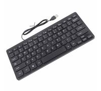 HUSHUI Mini Tastiera USB Multimediale Compatta Tastiera Impermeabile Cablata per Accessori per Computer