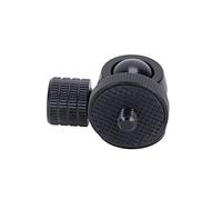 HUSHUI Mini Testa a Sfera per Treppiede con Finitura Liscia e Lega di Alluminio Resistente per Luce Ad Anello per Fotocamera DSLR e Fotografia (palla nera)