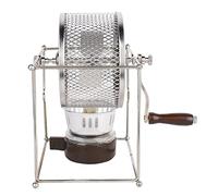 HUSHUI Mini Tostatrice Manuale per Chicchi di caffè per Uso Domestico, Rulli in Acciaio Inossidabile con Maniglia per Amanti del caffè Fai-da-te, Macchina per Chicchi di e Durevole